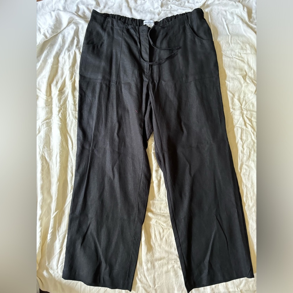 Black linen pants women’s